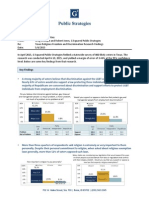 Texas Religious Freedom and Discrimination Research Findings