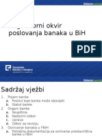 Regulatorni Okvir Poslovanja Banaka u BiH-V