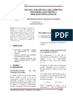 Paper Transformación de Variables Aleatorias - Daniel Lara PDF