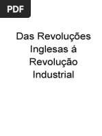 Das Revoluções Inglesas á Revolução Industrial