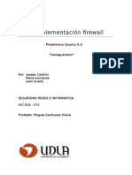 Implementación Firewall