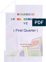 WORKBOOK IN MATHEMATICS VI (First Quarter