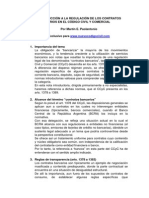 Introduccion A La Regulacion de Los Contratos Bancarios en El Codigo Civil y Comercial Por Martin E. Paolantonio