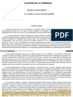 Peirce, C.S., 1877, La fijación de la creencia