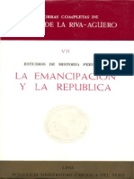 33 Estudios de Historia Peruana. La Emancipación y La República