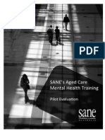 SANE's Aged Care Mental Health Training Evaluation