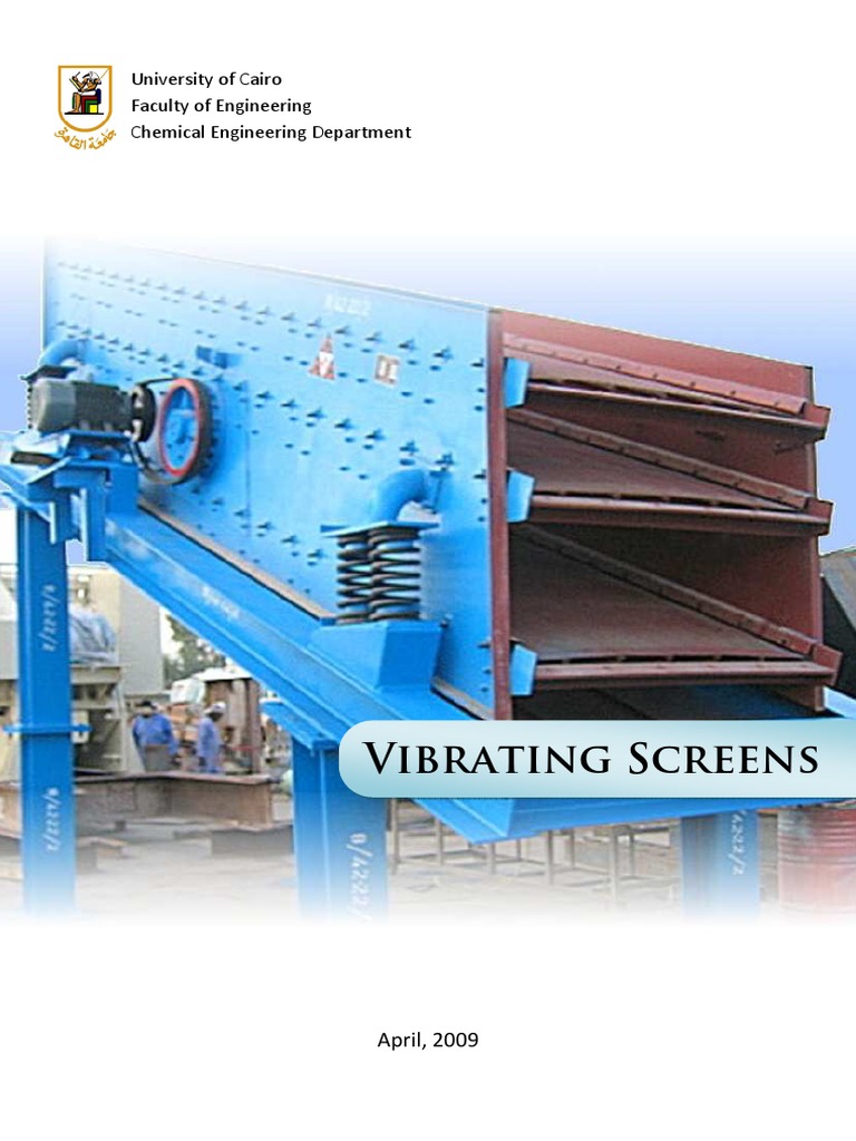 Vibrating Screens: Design and Operation | PDF | Steel | Wire