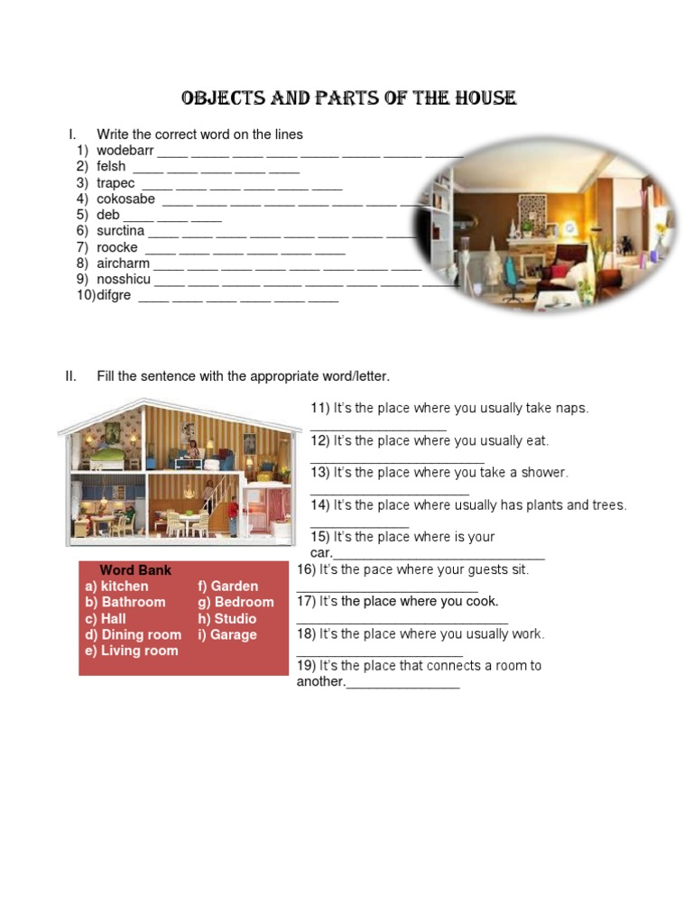 Objects and Parts of The House | PDF | Room | Queensland