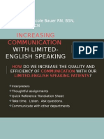 Increasing Communication With Limited-English Speaking Patients PPTX 5 6 15