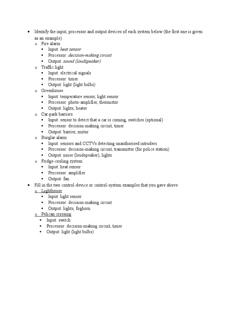 Input, Processor, Output Devices Explained | PDF | Science ...