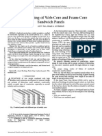 Local Buckling of web core and foam core sandwich panels