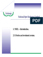 NSEL E-Series Presentation