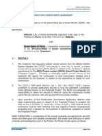 Client Services Construction Commitment Agreement - Sample PDF