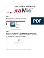 Pasos para Instalar Opera Mini