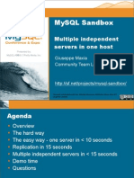 MySQL Sandbox  Easily Using Multiple Database Servers in Isolation Presentation 1