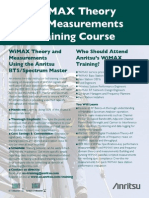 Wimax Theory and Measurements Training Course