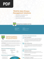 TRUSTe Data Privacy Management Solutions Overview Brochure