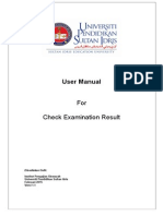 User Manual: For Check Examination Result