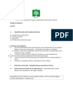 Informe de Evaluación Programa Aprendices Del Mundo Laboral