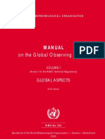 On The Global Observing System: Manual