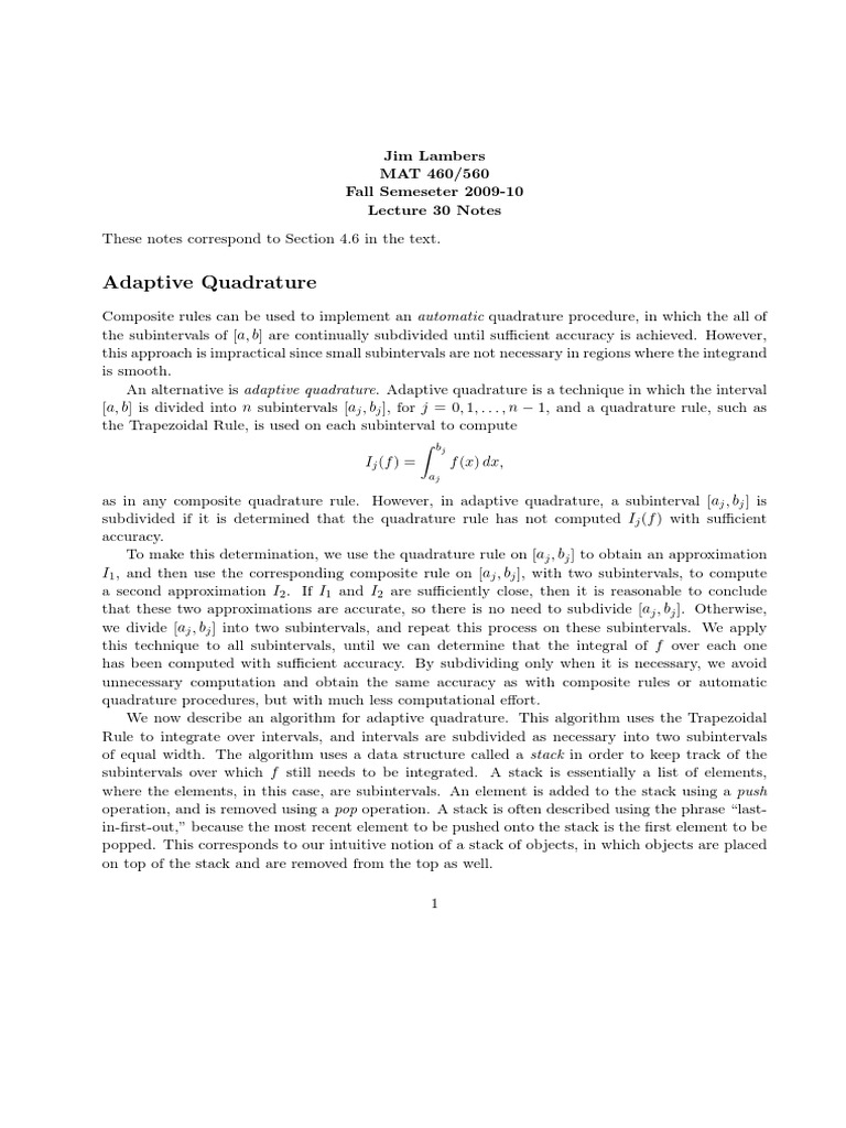 Lecture 30 | PDF | Science & Mathematics