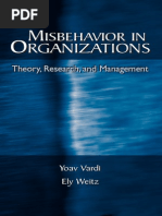 Human Resources - Misbehavior in Organizations - Y Vardi & E Weitz - 2004