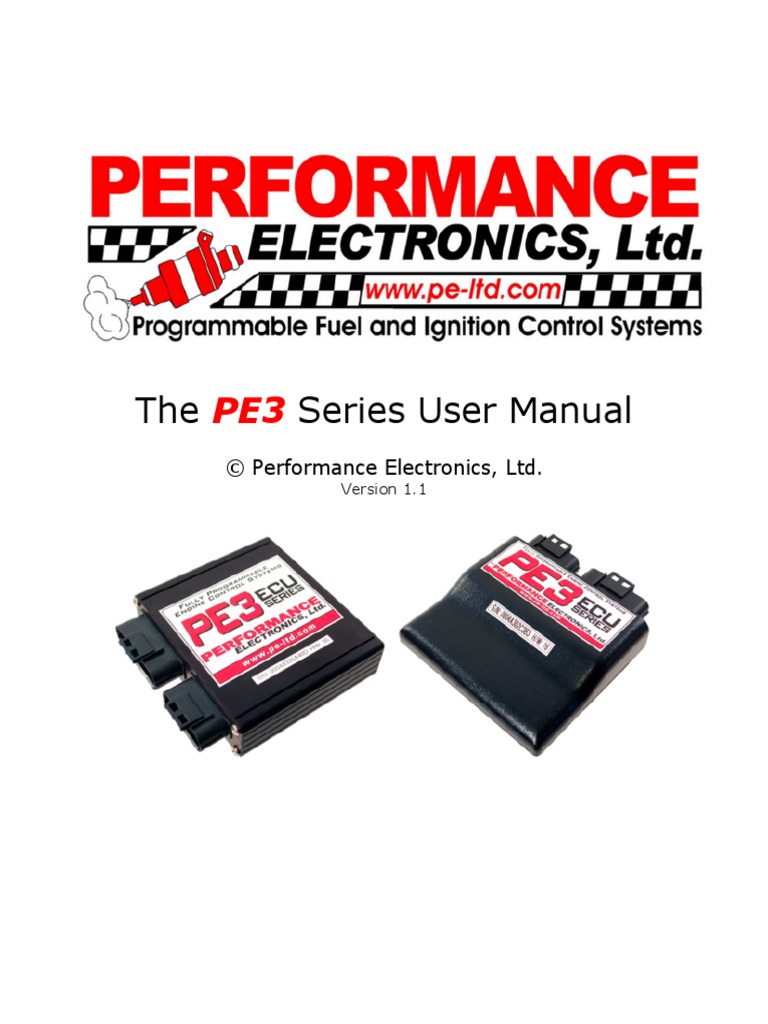 PE3 Series Manual | PDF | Fuel Injection | Ignition System