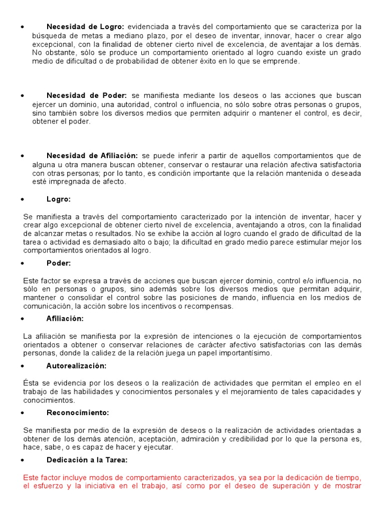 Definiciones Cuestionario de Motivación para El Trabajo CMT | PDF ...