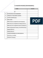 Checklist Logbook Degree (Engineering)