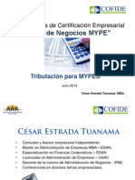 25-07 Tributacion para Mypes IyII-Cesar Estrada
