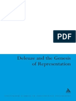 Joe Hughes-Deleuze and The Genesis of Representation (Continuum Studies in Continental Philosophy) (2008) PDF