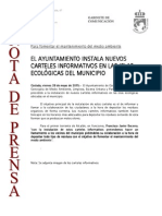 NP - Instalación Carteles Informativos en Las Islas