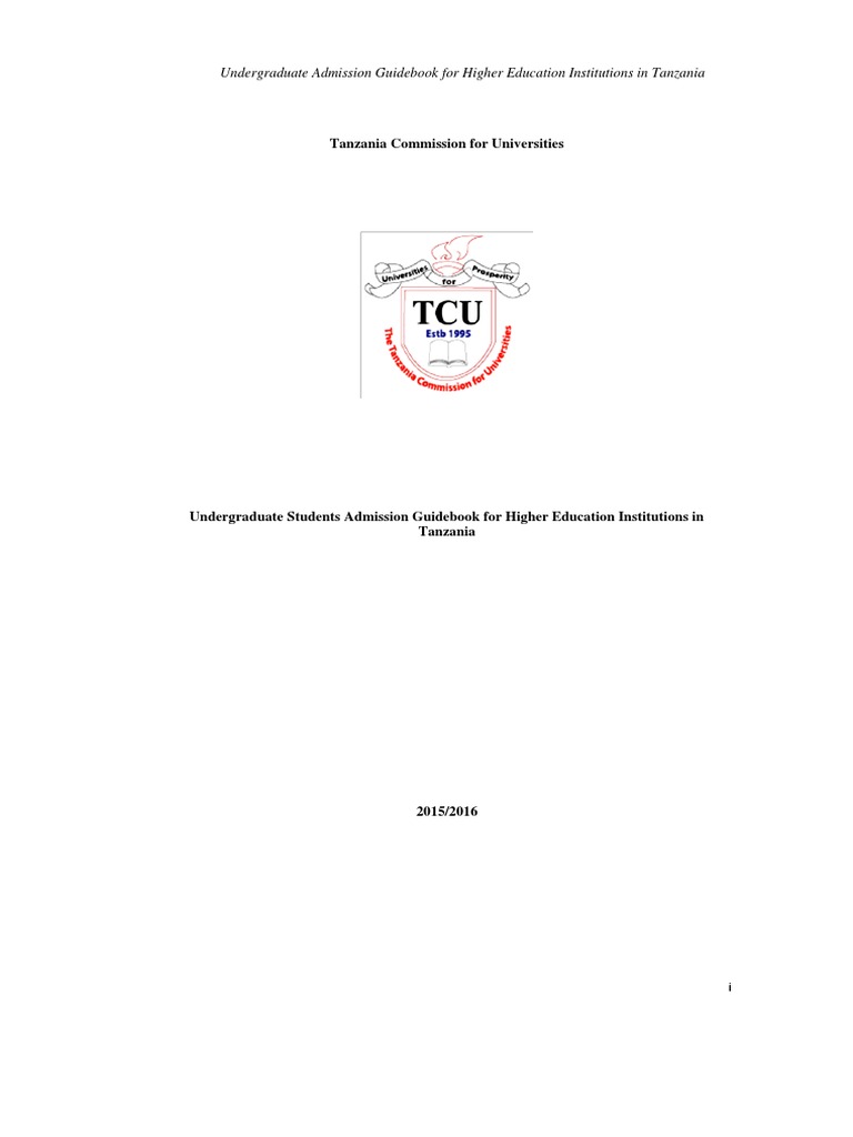 TCU Undergraduate Admission Guide 2025/26 | PDF | Gce Advanced Level ...