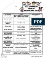 Calendario Cívico 2015
