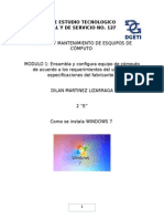 Instalacion de Windows 7