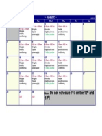 June 2015 Calendar