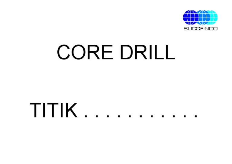 Core Drill TITIK . . . . . PDF