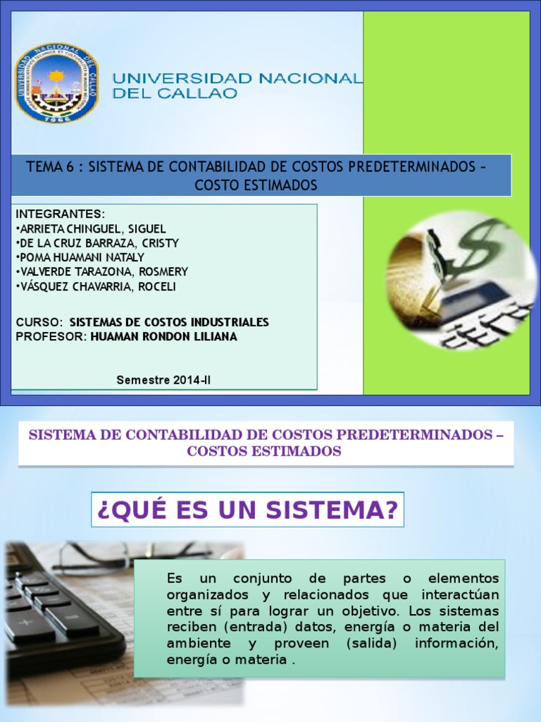 Sistema de Costos Predeterminados | PDF | Costo | Contabilidad de costos