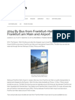 2014 Buses From Frankfurt-Hahn To Frankfurt City and Airport