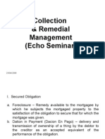 Remedial and Collection Management