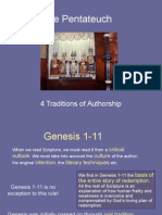 The Pentateuch: 4 Traditions of Authorship