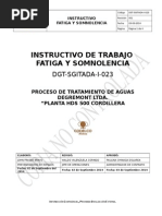 DGT-SGITADA-I-023 Instructivo Fatiga y Somnolencia - Rev 01