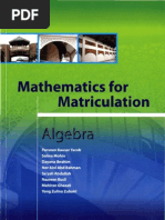 Math For Matric