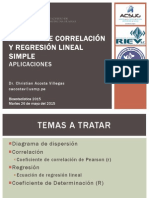 ANÁLISIS DE CORRELACIÓN Y REGRESIÓN LINEAL 