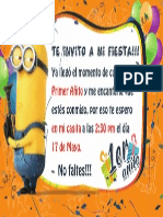 Tarjeta Cumple