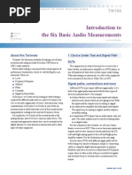 Introduction to the 6 Basic Audio Measurements