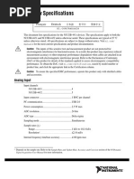 NI USB-443x Specifications