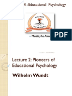 Lecture 2 and 3 Pioneers and Human Development