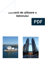 Domenii de Utilizare A Betonului