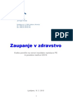 Zaupanje V Zdravstvo - 2 - 2010